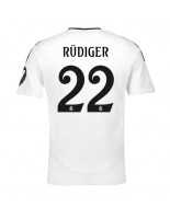 Real Madrid Antonio Rudiger #22 Domácí Dres 2024-25 Krátký Rukáv